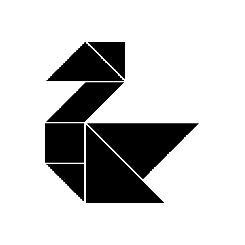 Cisne Tangram Solución