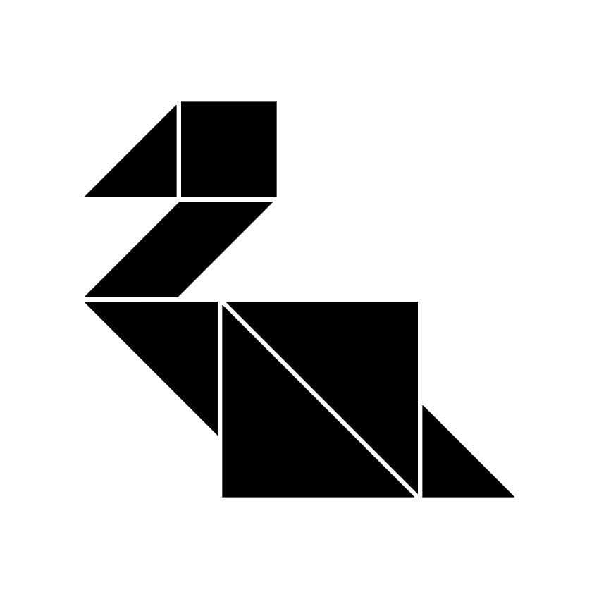 Cisne Tangram Solución