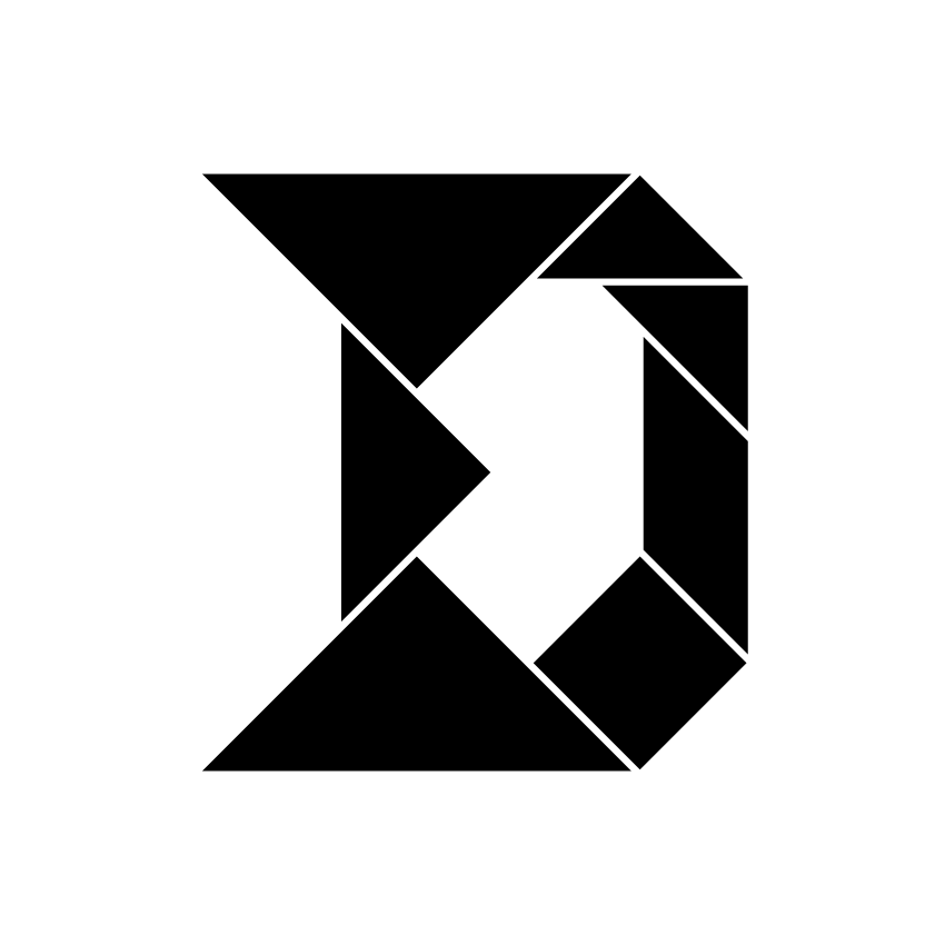 Letra D Tangram Solución