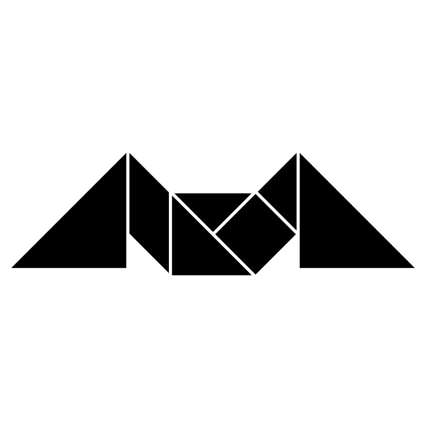 Letra M Tangram Solución