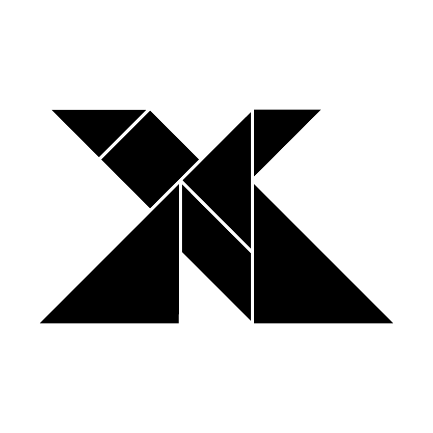 Letra X Tangram Solución