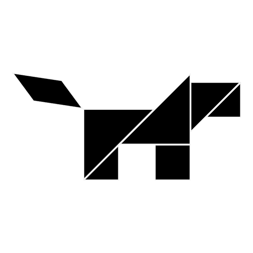 Perro Tangram Solución