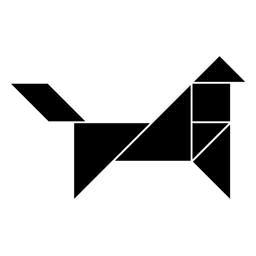 Perro Tangram Solución