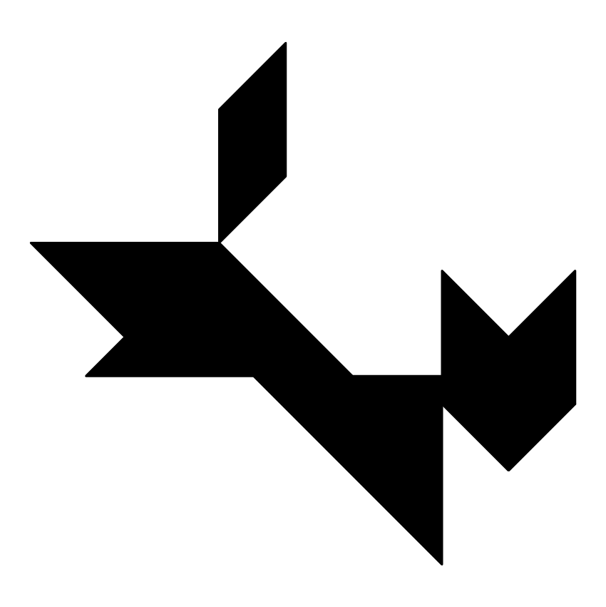 Gato Saltando Tangram