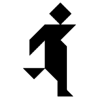 Hombre Corriendo #7 Tangram