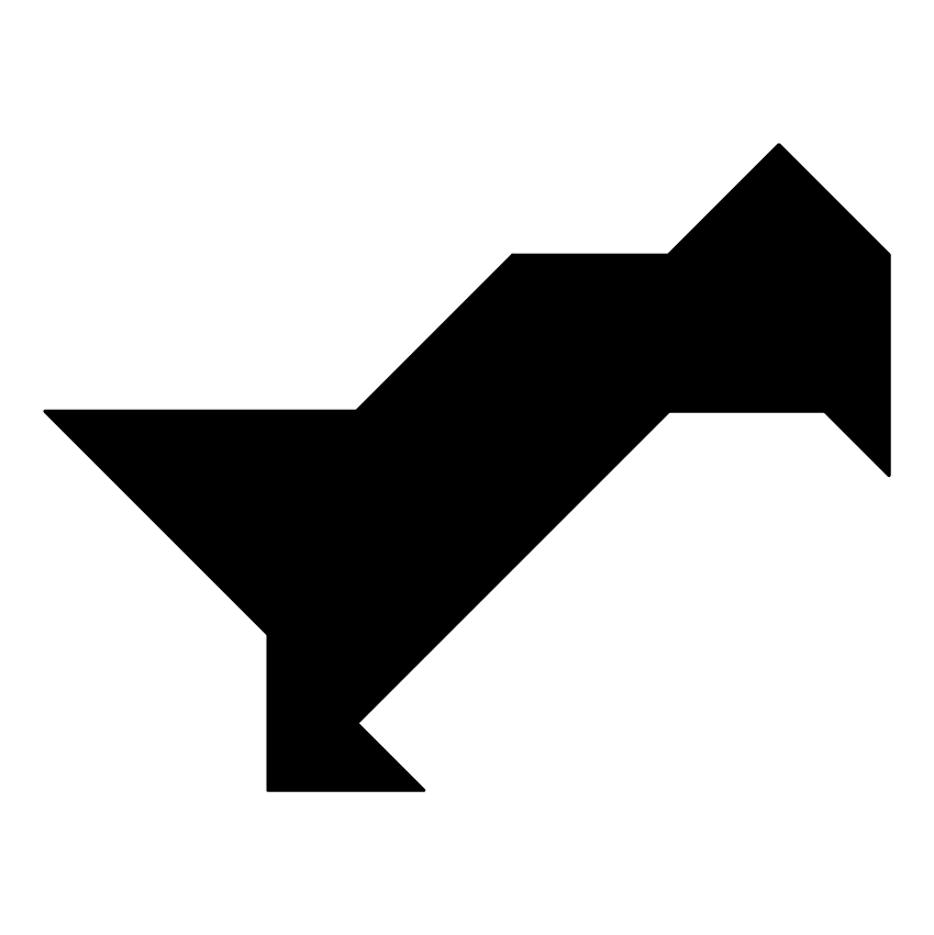 Pájaro Kiwi #2 Tangram